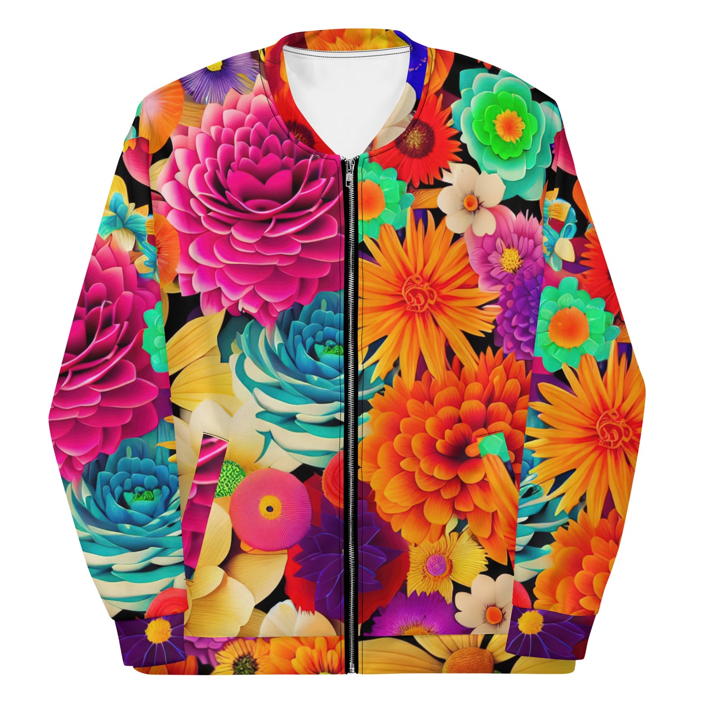 DMV 1928 Floral Unisex Bomber Jacket