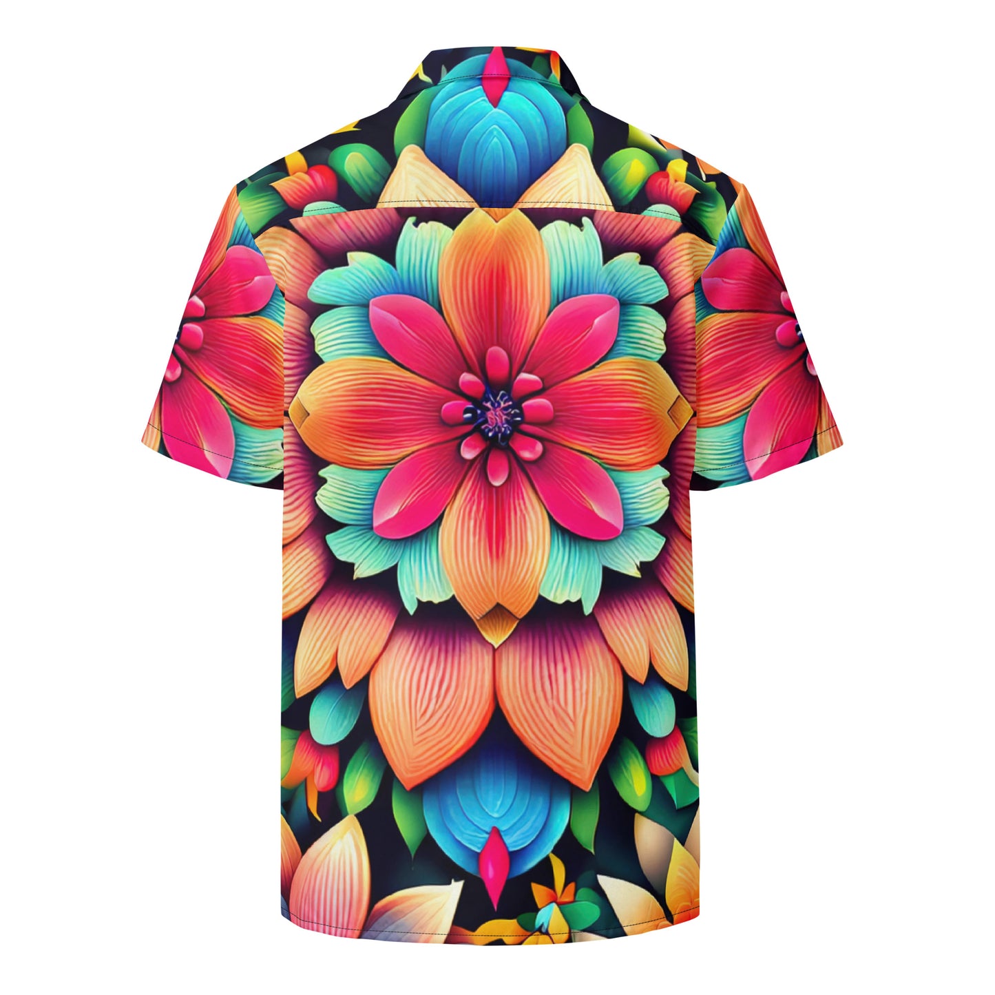 DMV 0020 Floral Unisex button shirt