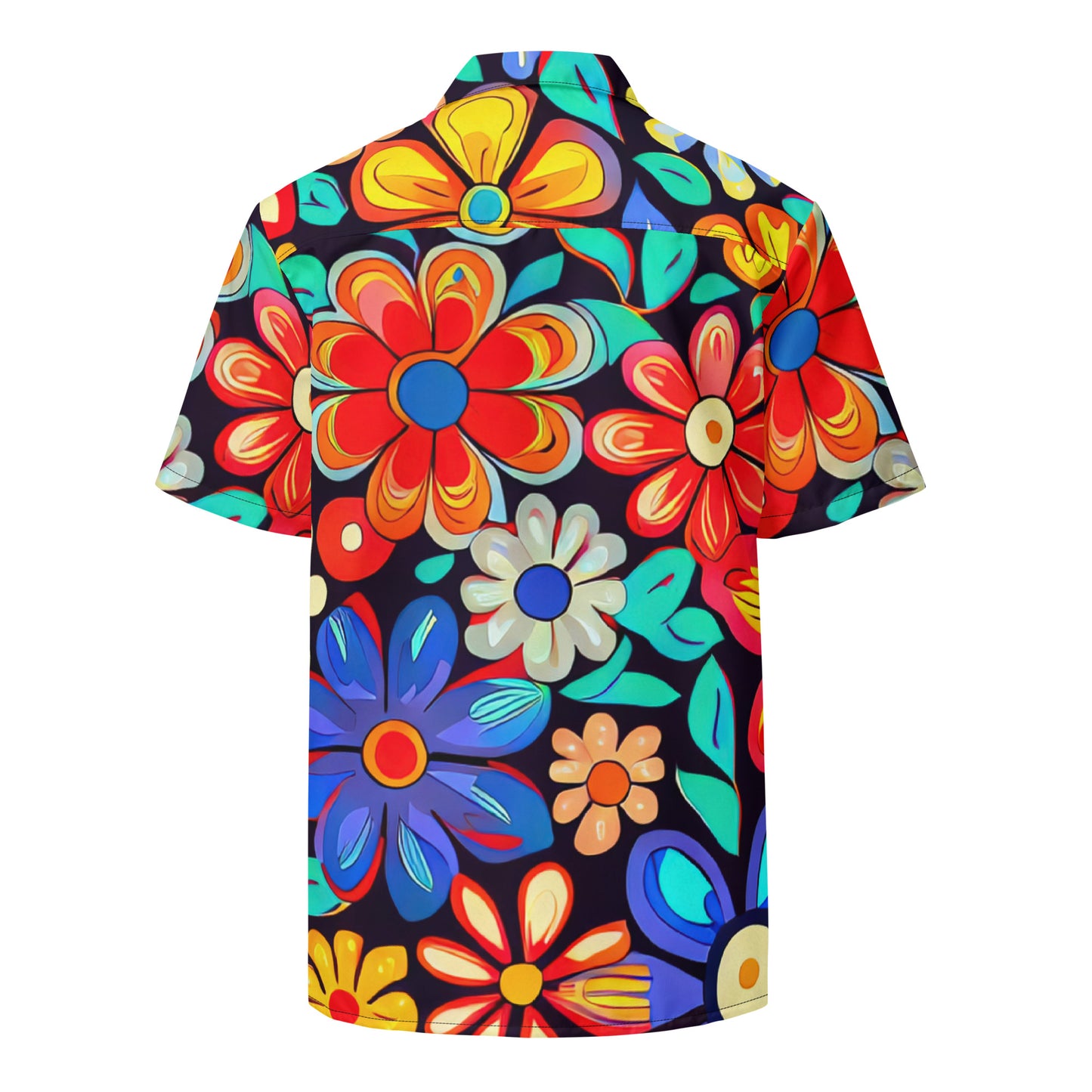 DMV 0257 Floral Unisex button shirt