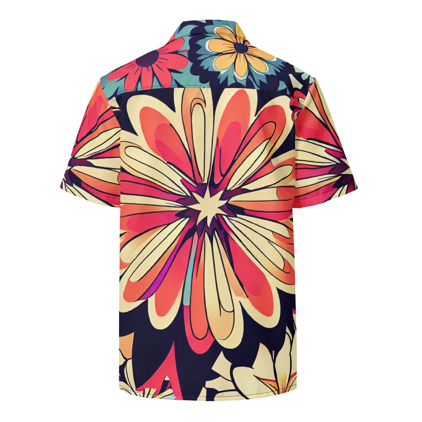 DMV 1525 Floral Unisex button shirt