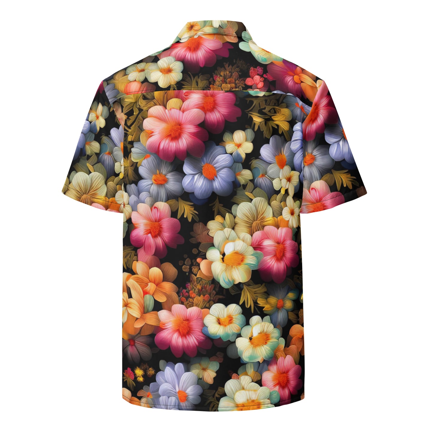 DMV 1522 Floral Unisex button shirt