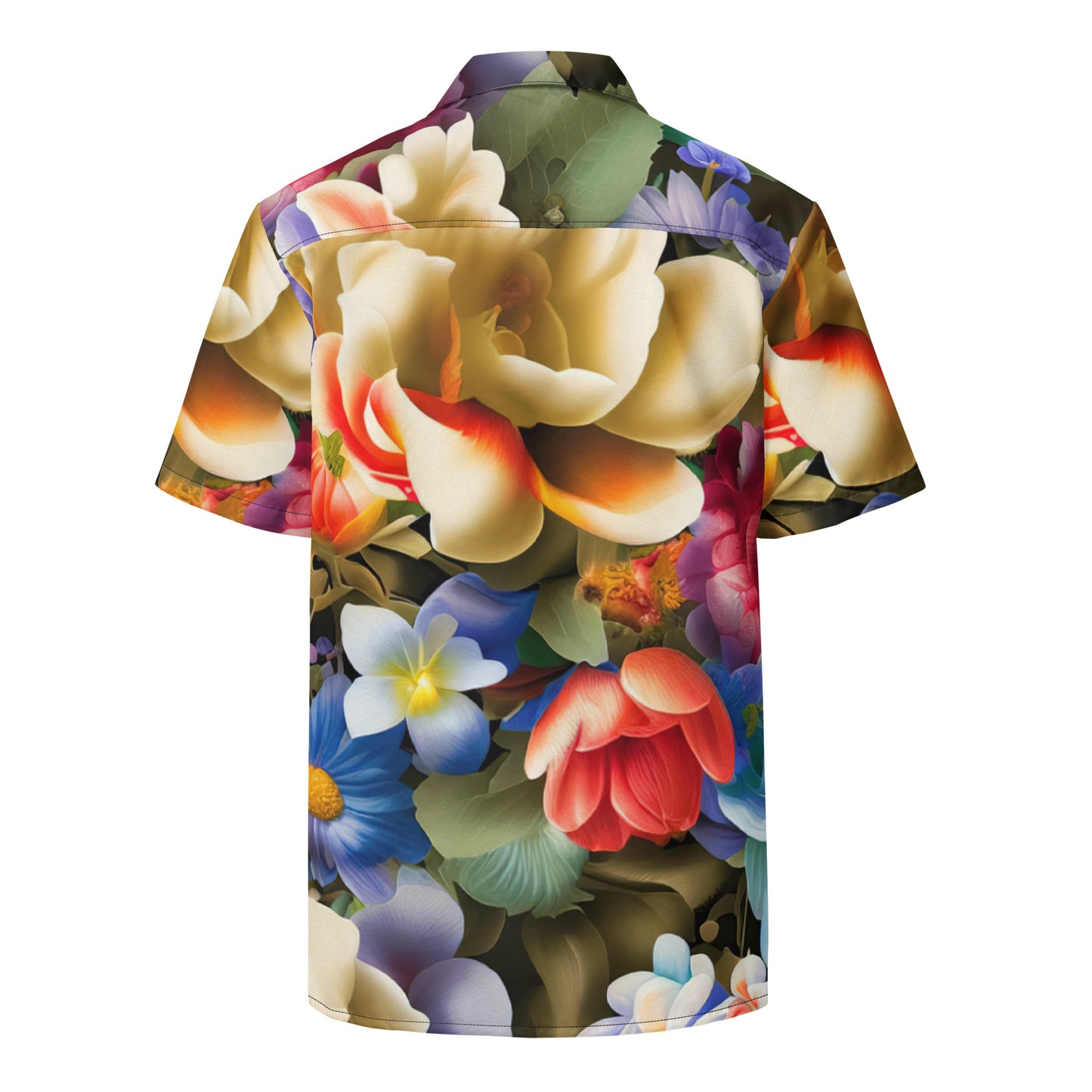 DMV 0268 Floral Unisex button shirt