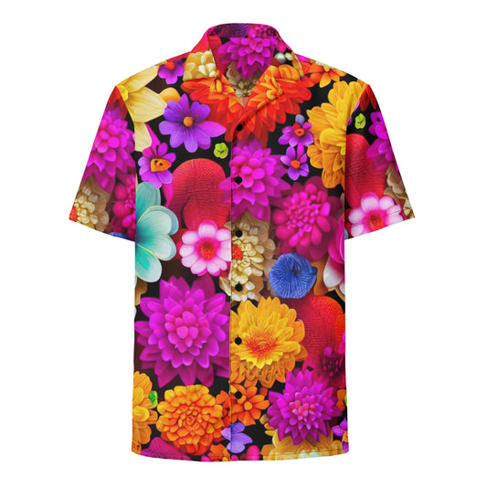 DMV 0238 Floral Unisex button shirt