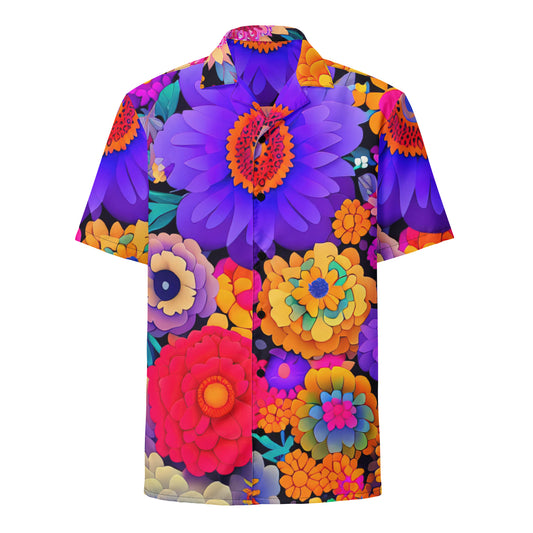 DMV 0220 Floral Unisex button shirt