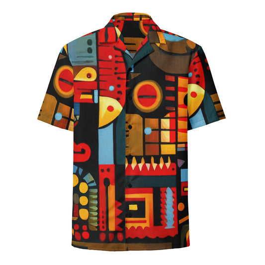 DMV 0233 Psy Art Unisex button shirt