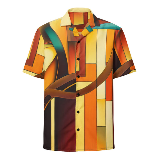 DMV 0048 Retro Art Unisex button shirt