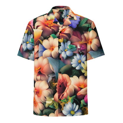 DMV 0043 Floral Unisex button shirt