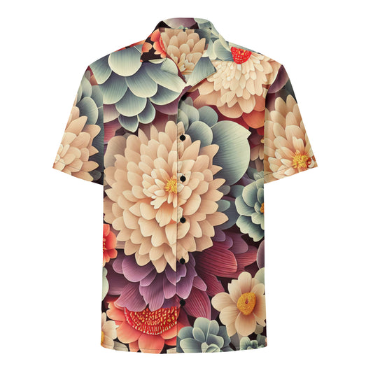 DMV 0031 Floral Unisex button shirt