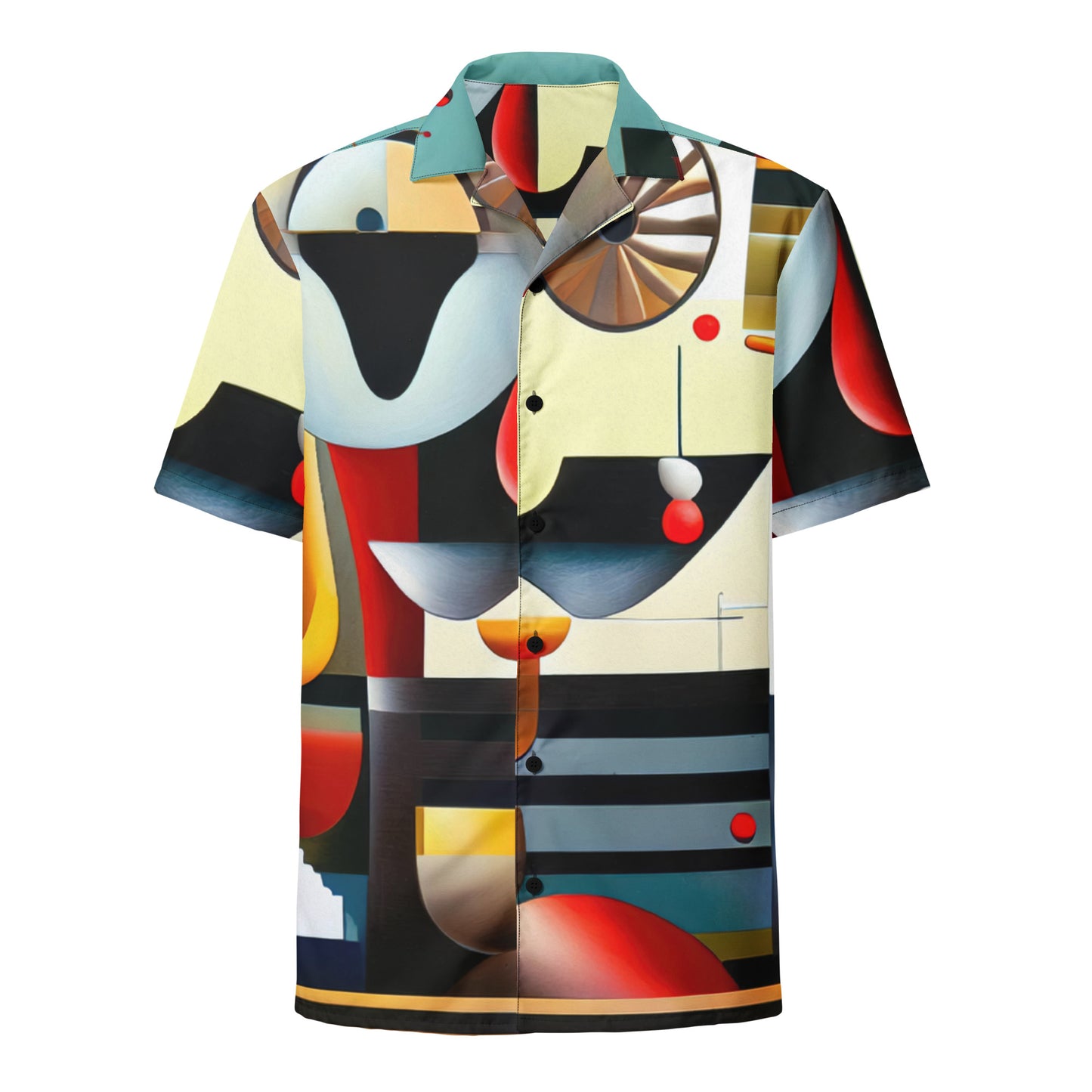 DMV 0022 Retro Art Unisex button shirt