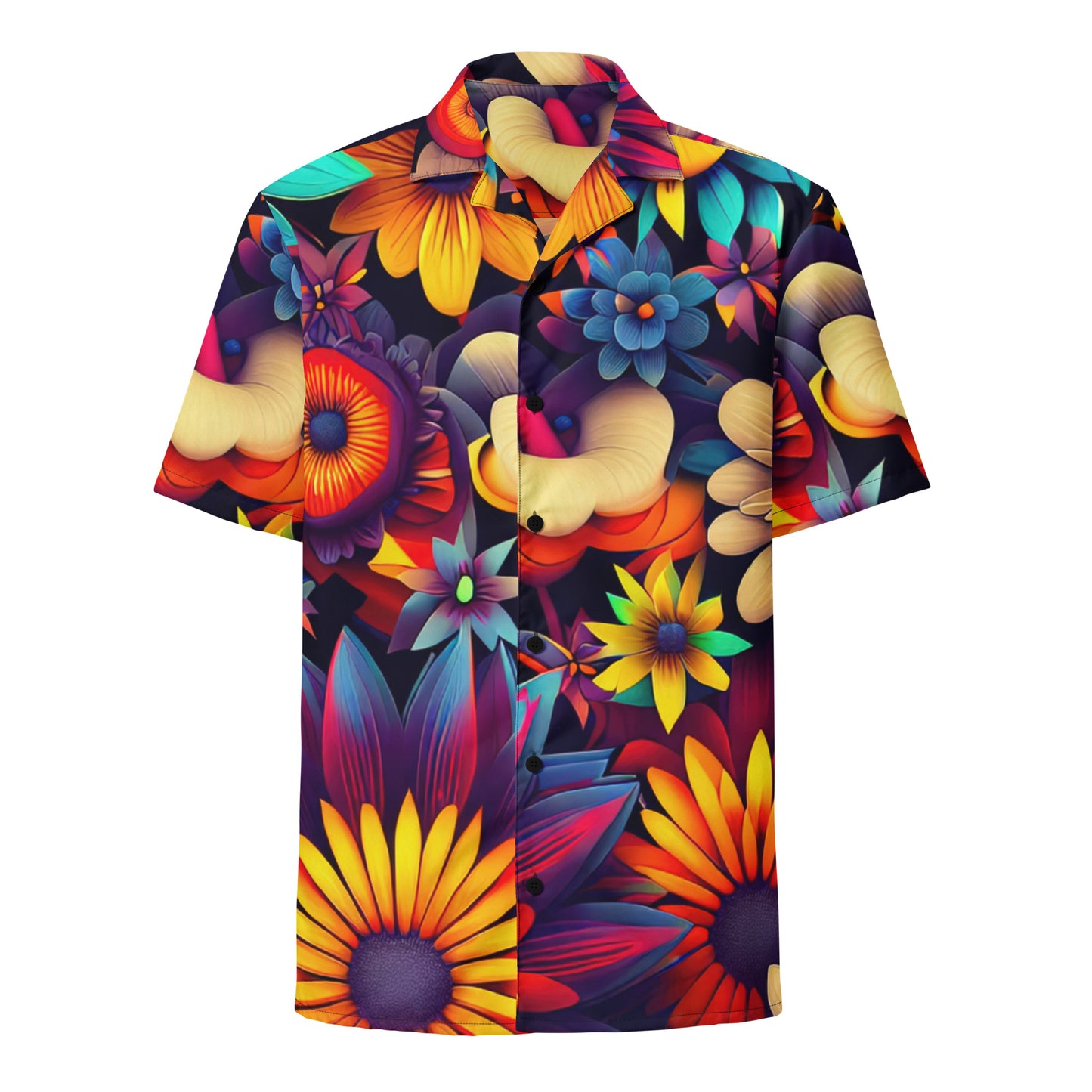 DMV 0080 Floral Unisex button shirt