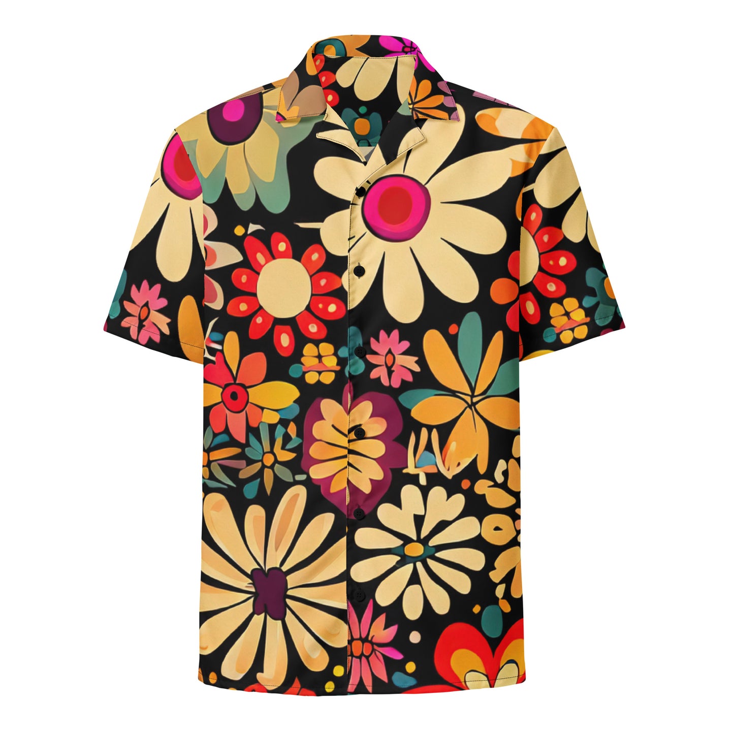 DMV 0101 Floral Unisex button shirt