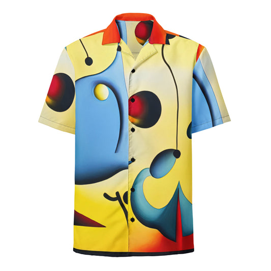 DMV 0098 Retro Art Unisex button shirt