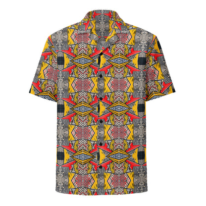 DMV 0225 Chic Boho Unisex button shirt