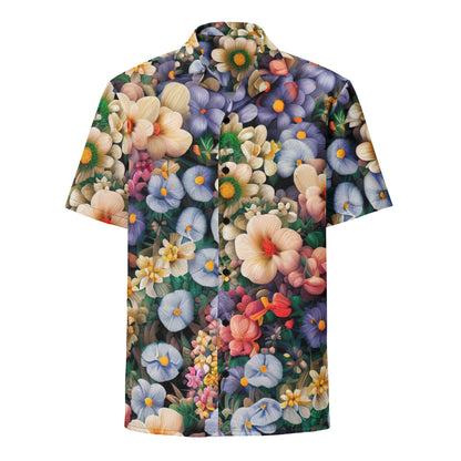 DMV 0114 Floral Unisex button shirt