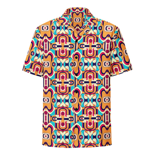 DMV 0160 Vintage Artsy Unisex button shirt