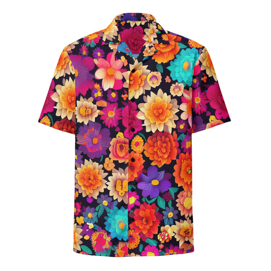 DMV 0192 Floral Unisex button shirt