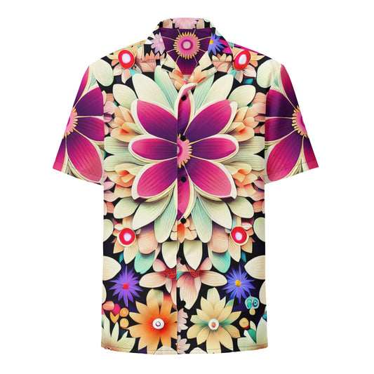 DMV 0307 Floral Unisex button shirt