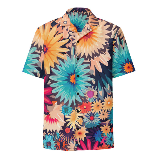 DMV 0404 Floral Unisex button shirt