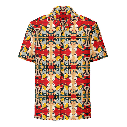 DMV 0203 Vintage Artsy Unisex button shirt