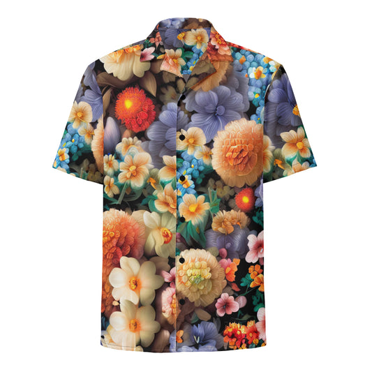 DMV 0302 Floral Unisex button shirt