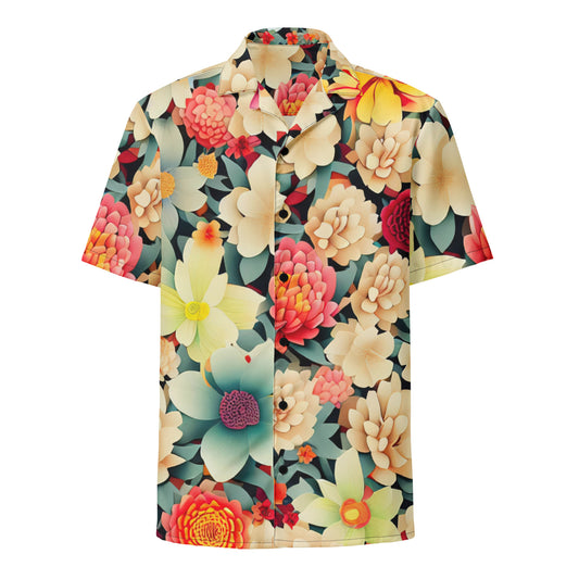 DMV 0260 Floral Unisex button shirt