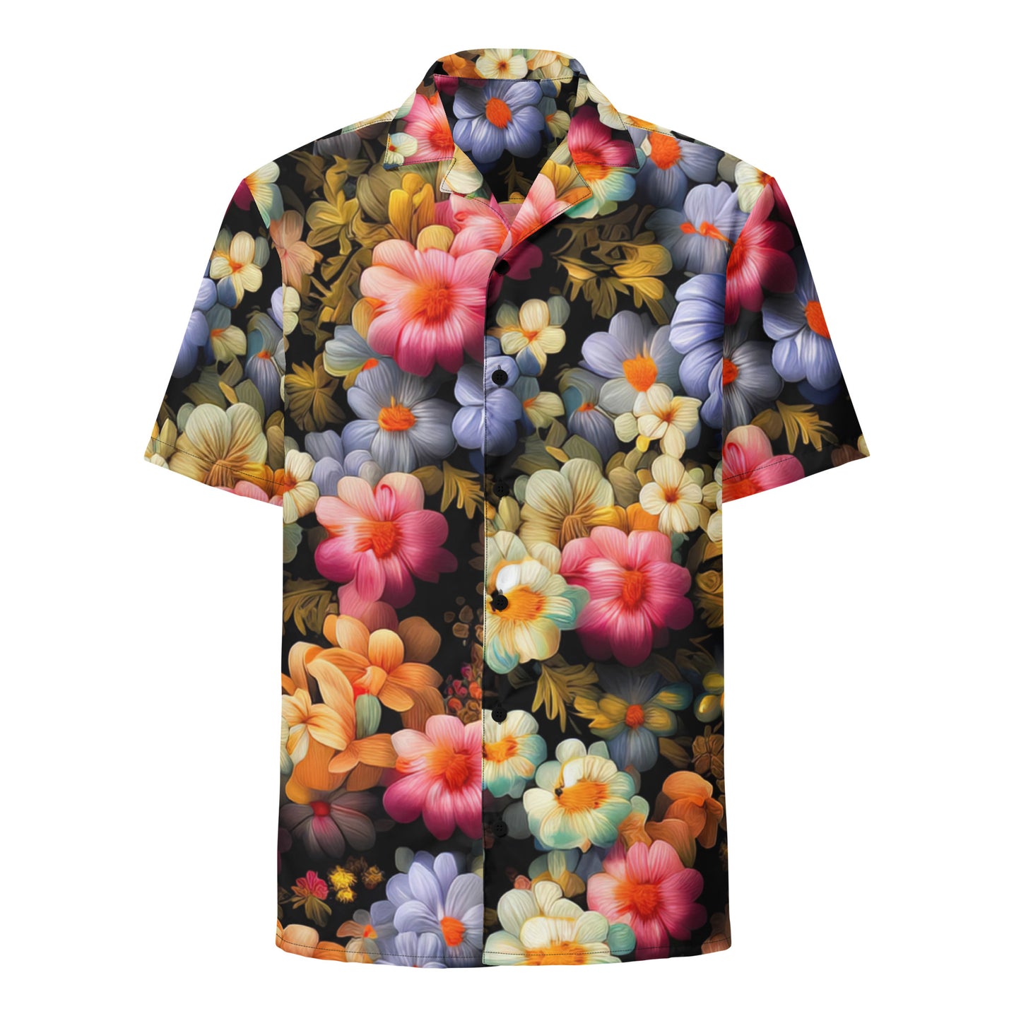 DMV 1522 Floral Unisex button shirt