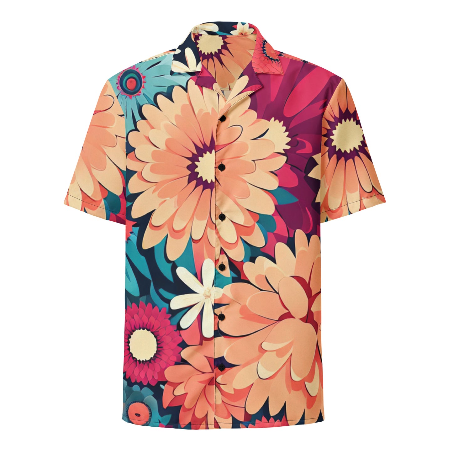 DMV 0293 Floral Unisex button shirt