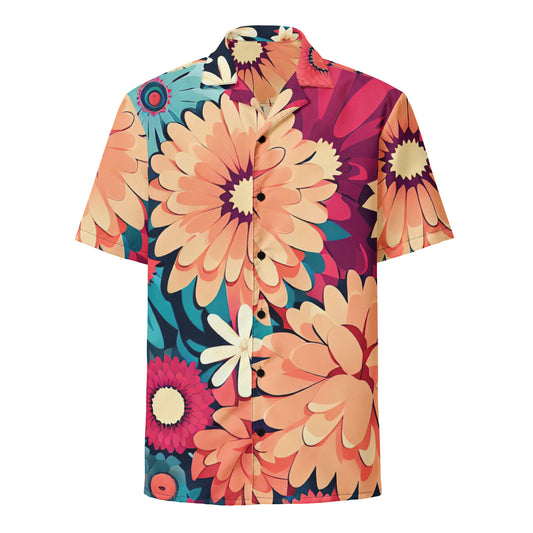 DMV 0293 Floral Unisex button shirt