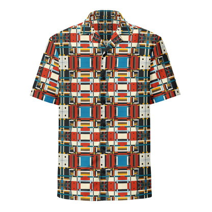 DMV 0410 Geo Boho Unisex button shirt