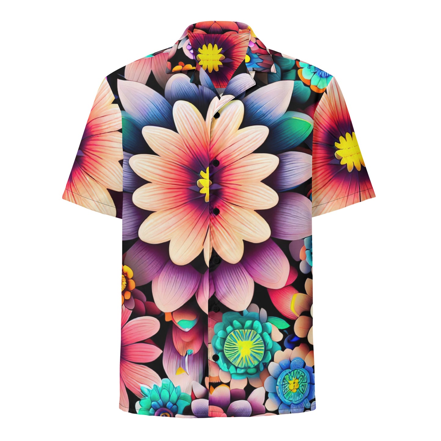 DMV 0515 Floral Unisex button shirt