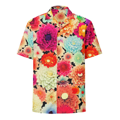 DMV 0424 Floral Unisex button shirt