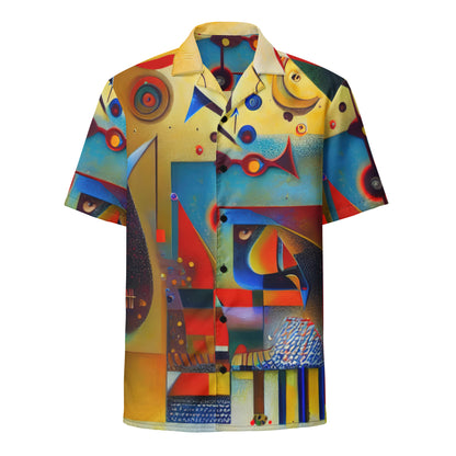 DMV 0350 Retro Art Unisex button shirt