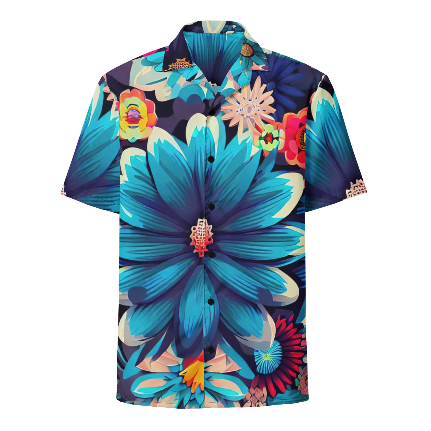 DMV 0636 Floral Unisex button shirt