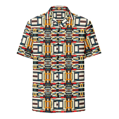 DMV 1848 Geo Boho Unisex button shirt