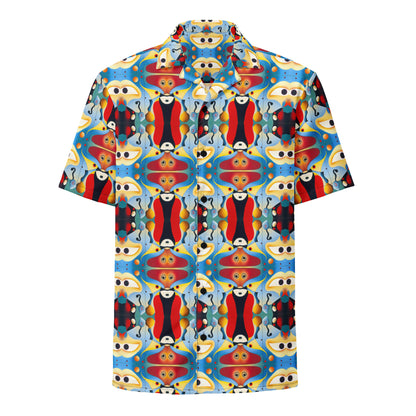 DMV 1017 Vintage Artsy Unisex button shirt