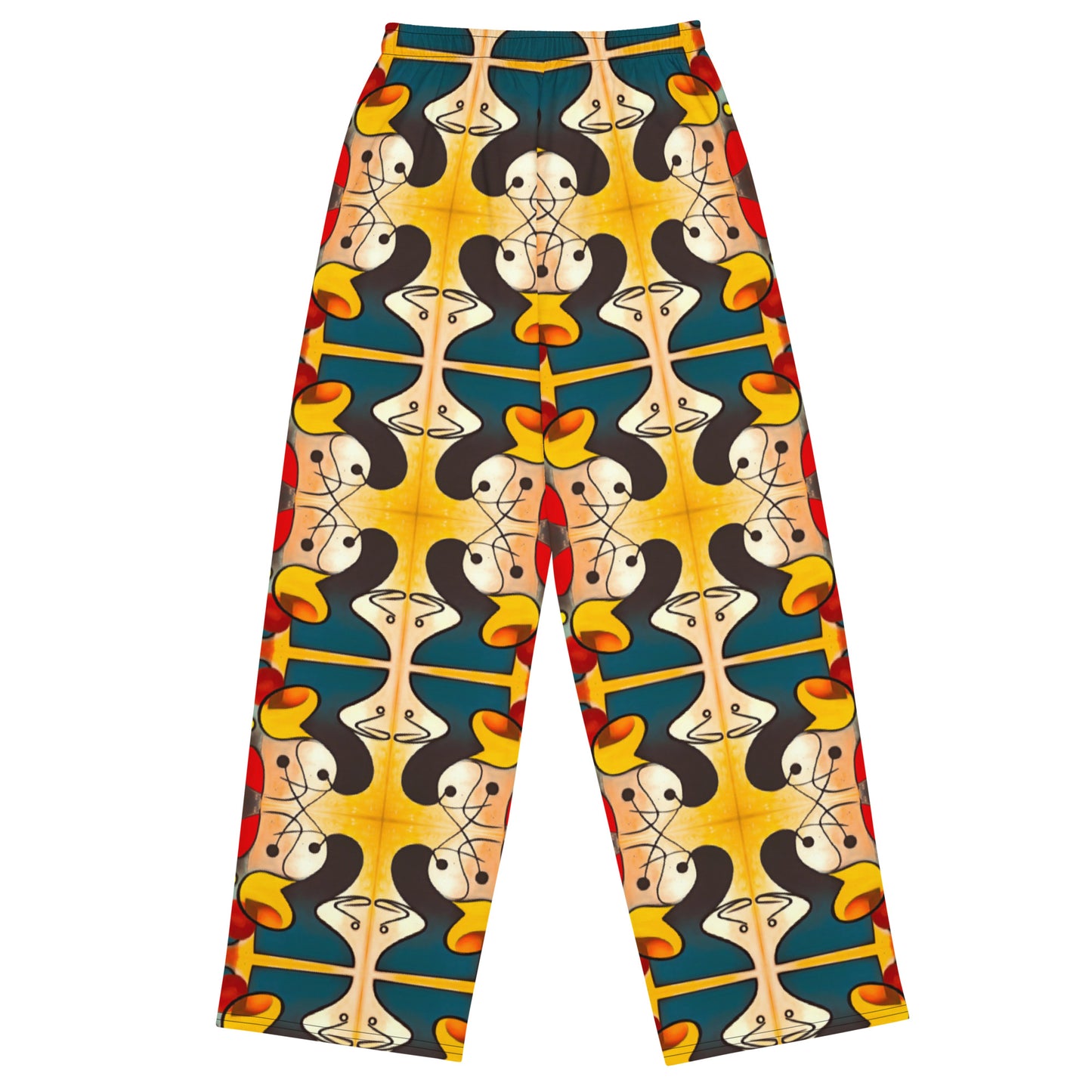 DMV 0281 Vintage Artsy All-over print unisex wide-leg pants