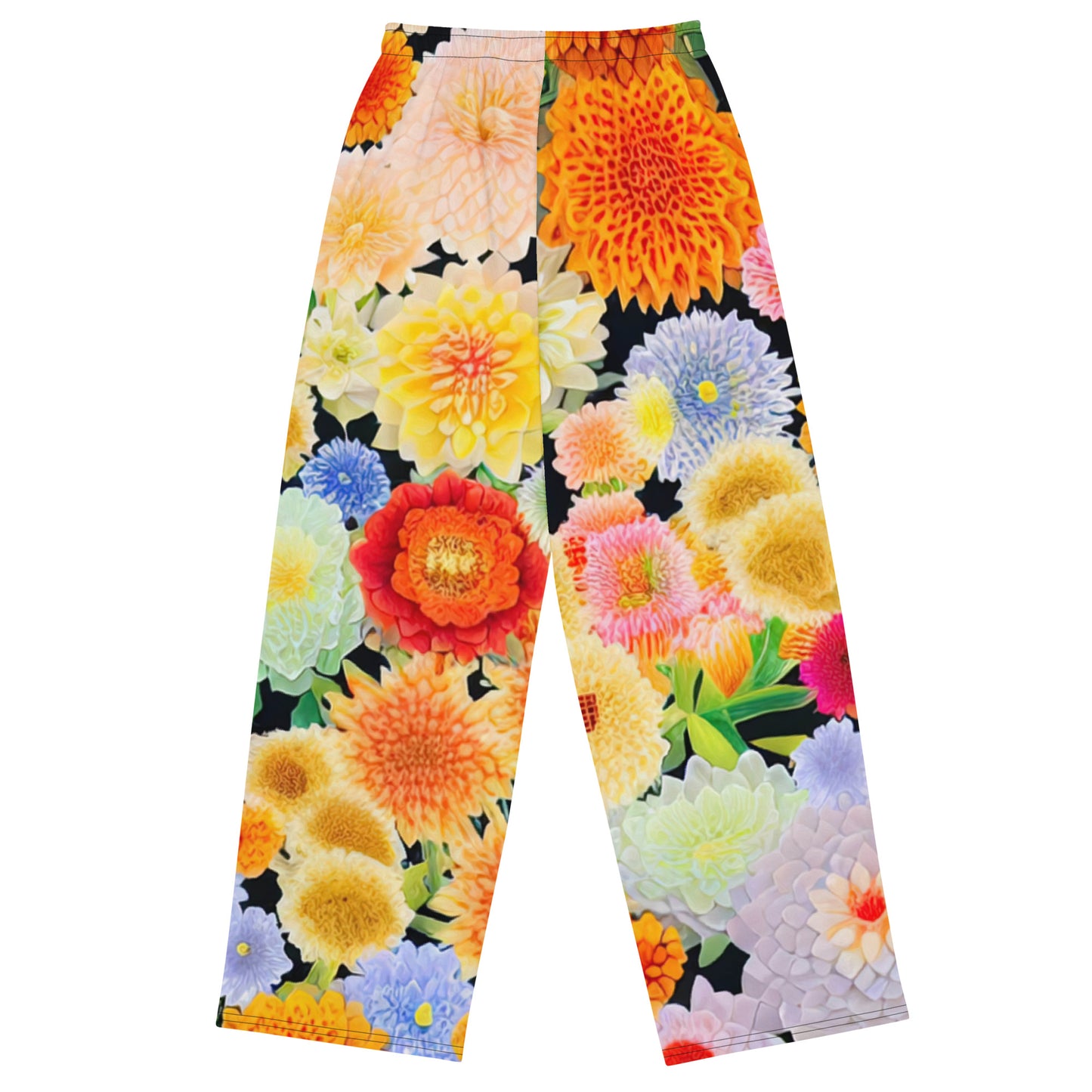 DMV 0004 Floral All-over print unisex wide-leg pants