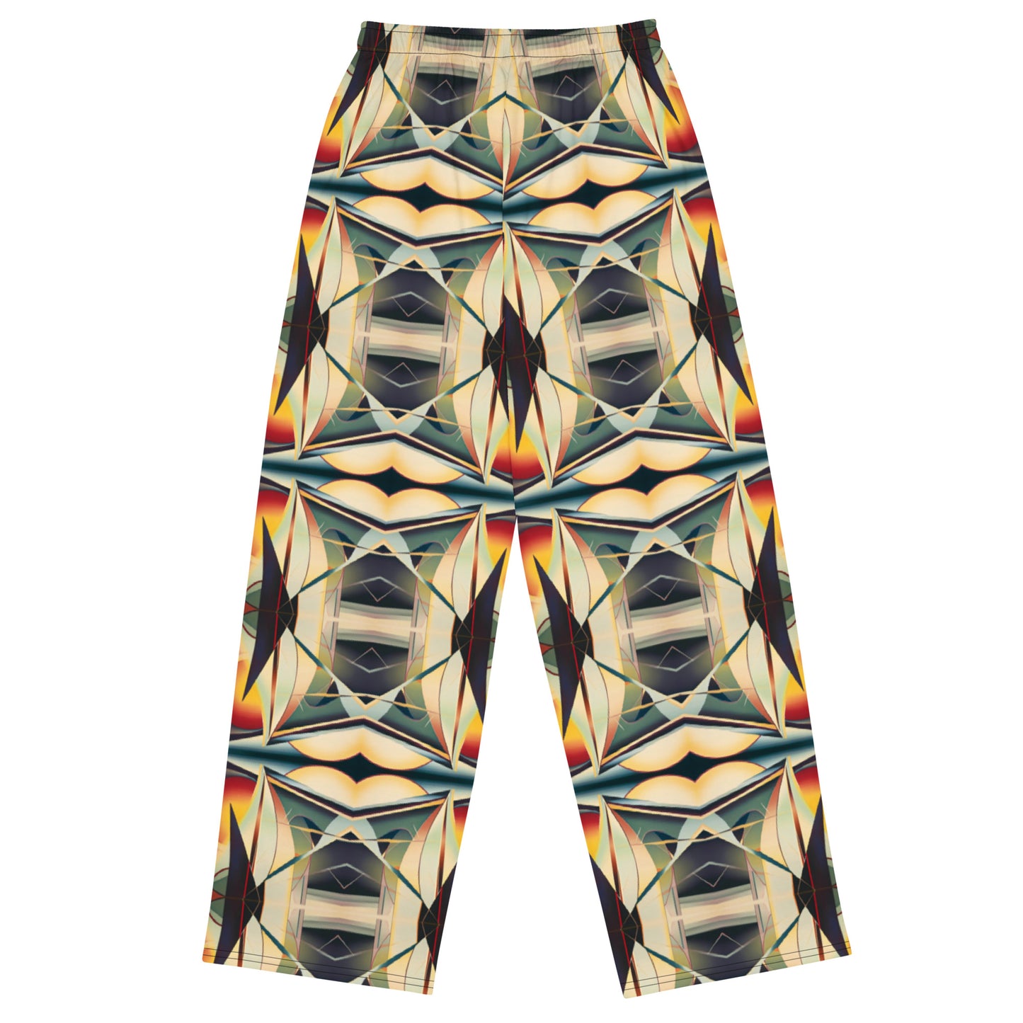 DMV 0059 Conceptual Artsy All-over print unisex wide-leg pants