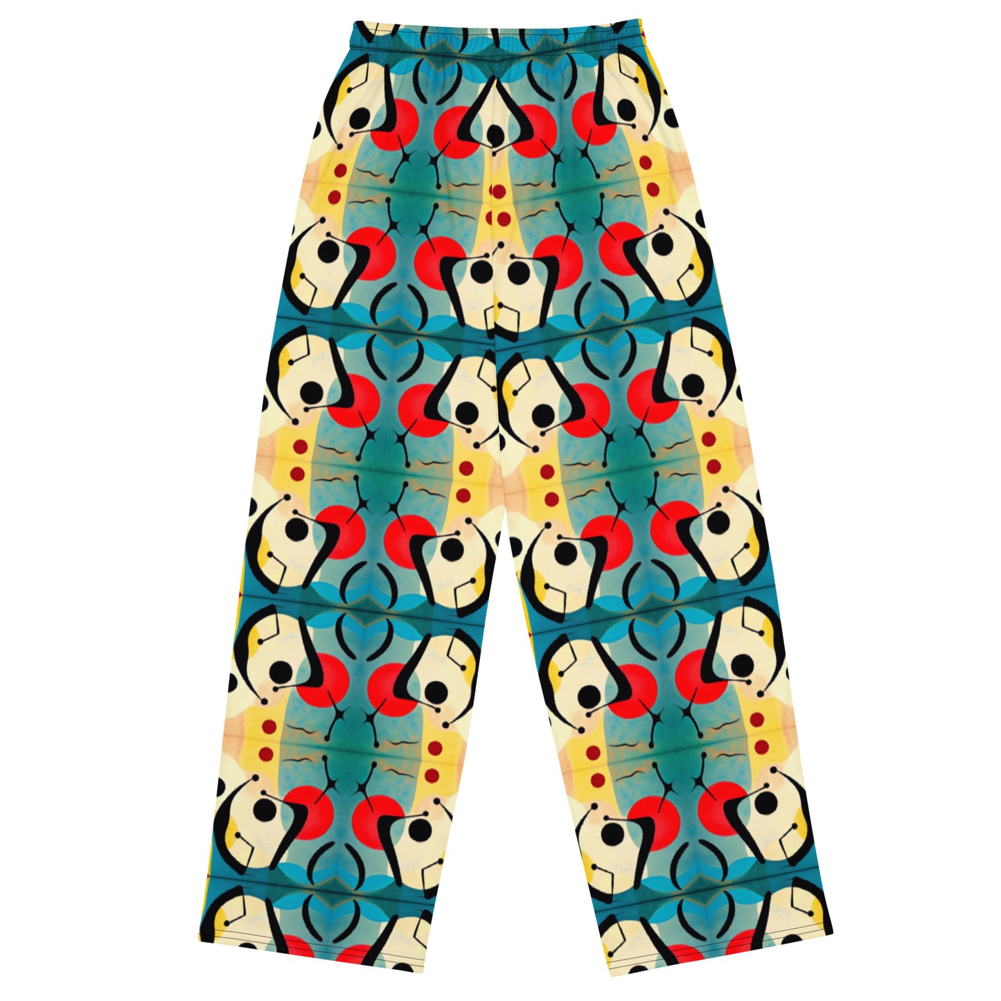 DMV 0044 Vintage Artsy All-over print unisex wide-leg pants