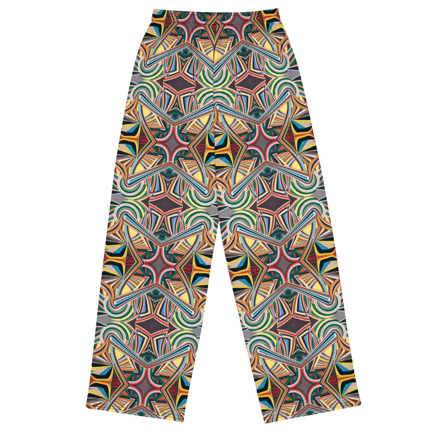 DMV 0213 Conceptual Artsy All-over print unisex wide-leg pants