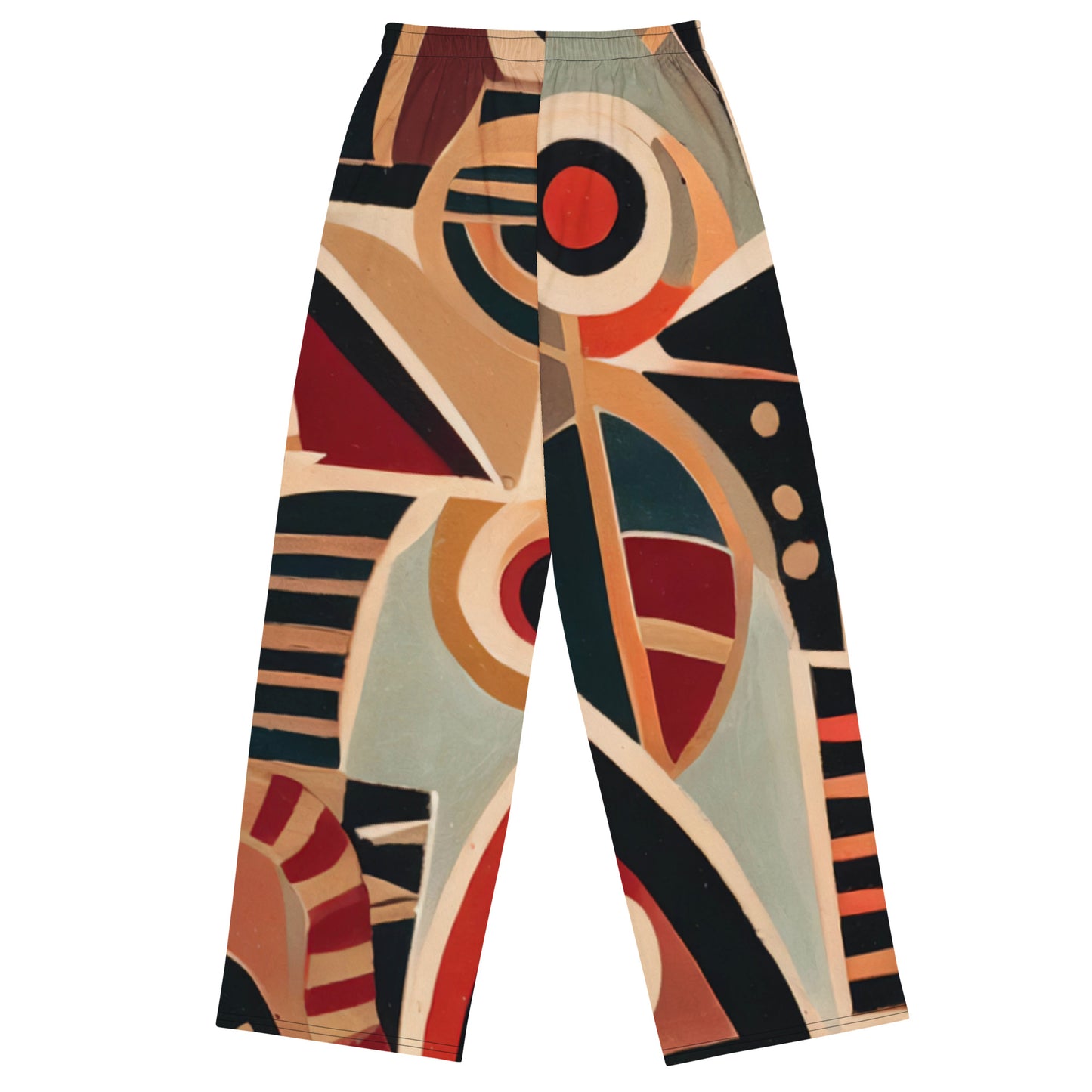 DMV 0217 Retro Art All-over print unisex wide-leg pants