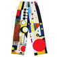 DMV 0124 Retro Art All-over print unisex wide-leg pants