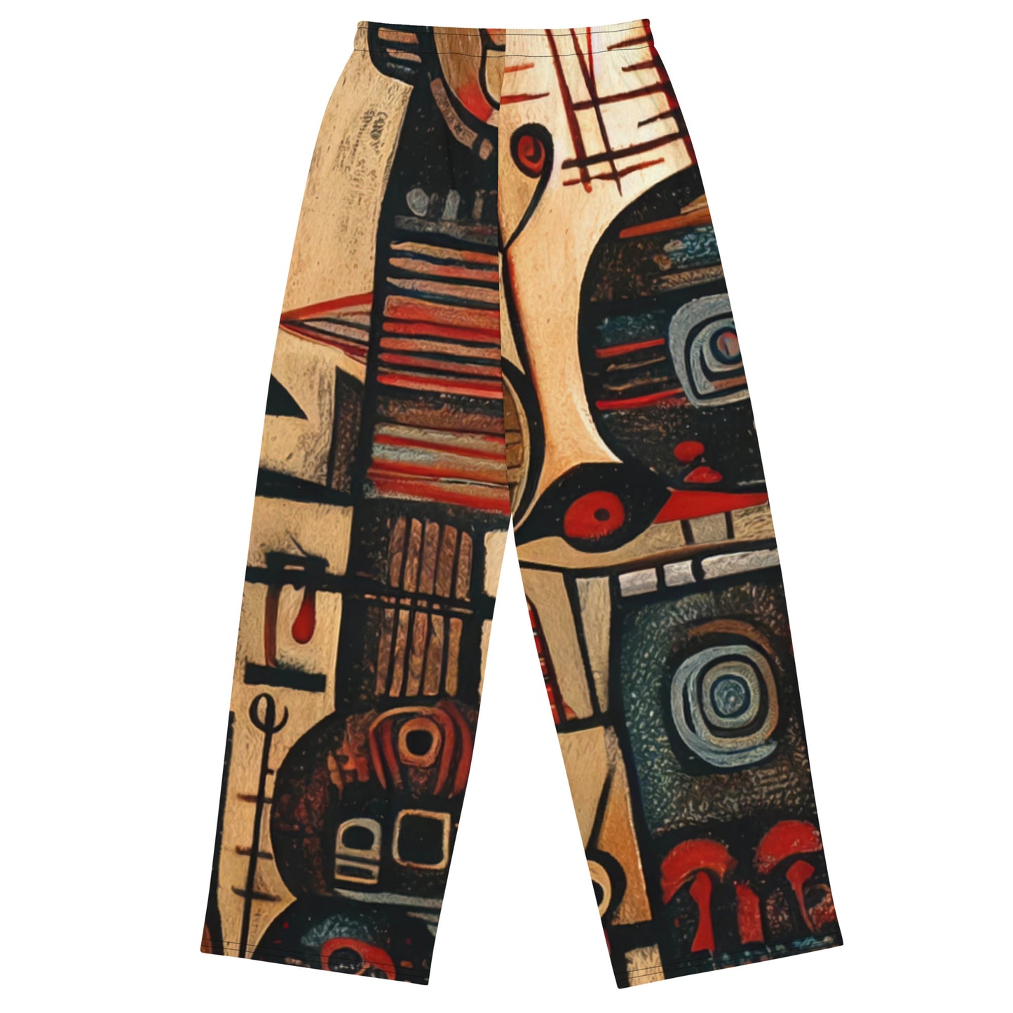 DMV 0256 Retro Art All-over print unisex wide-leg pants