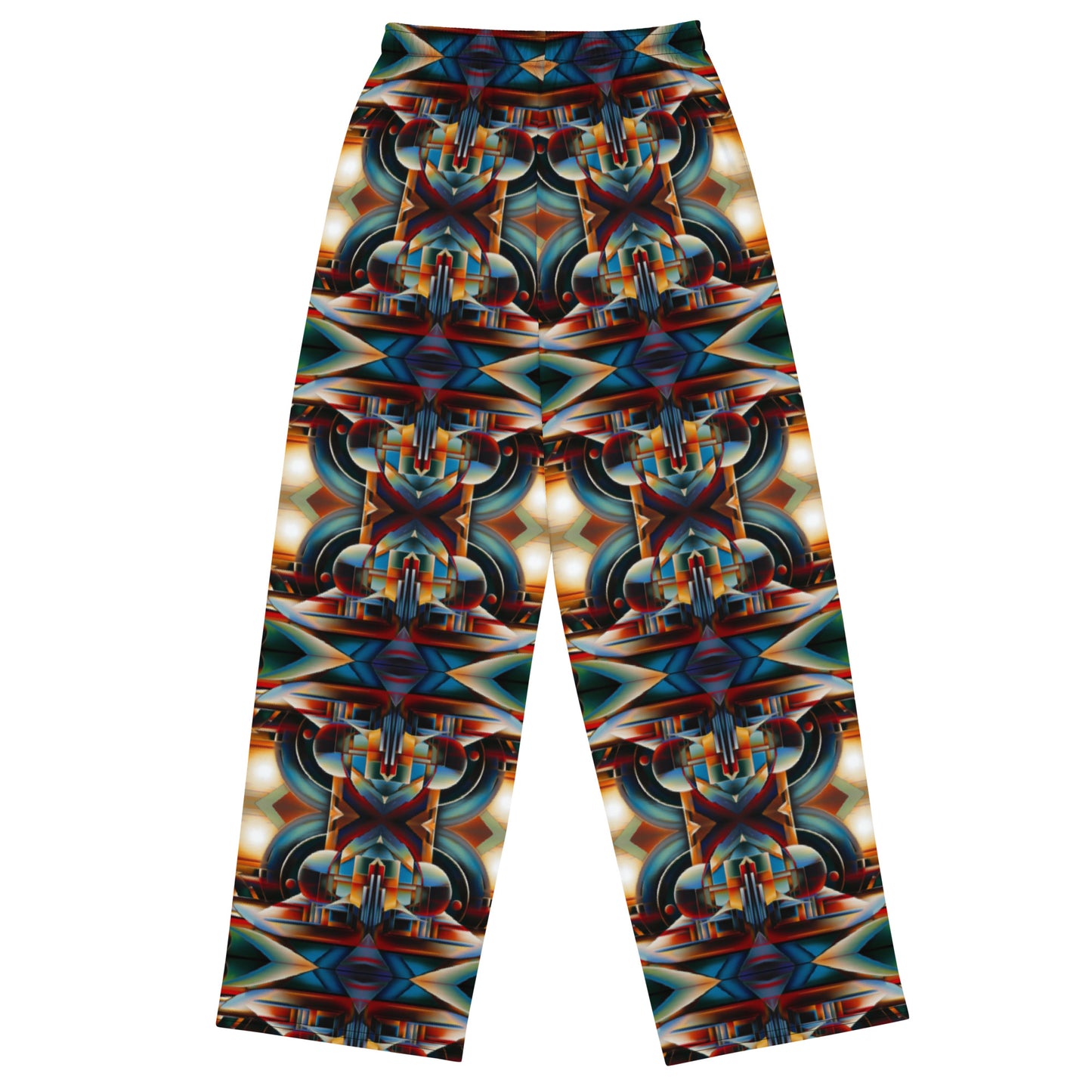 DMV 0127 Conceptual Artsy All-over print unisex wide-leg pants