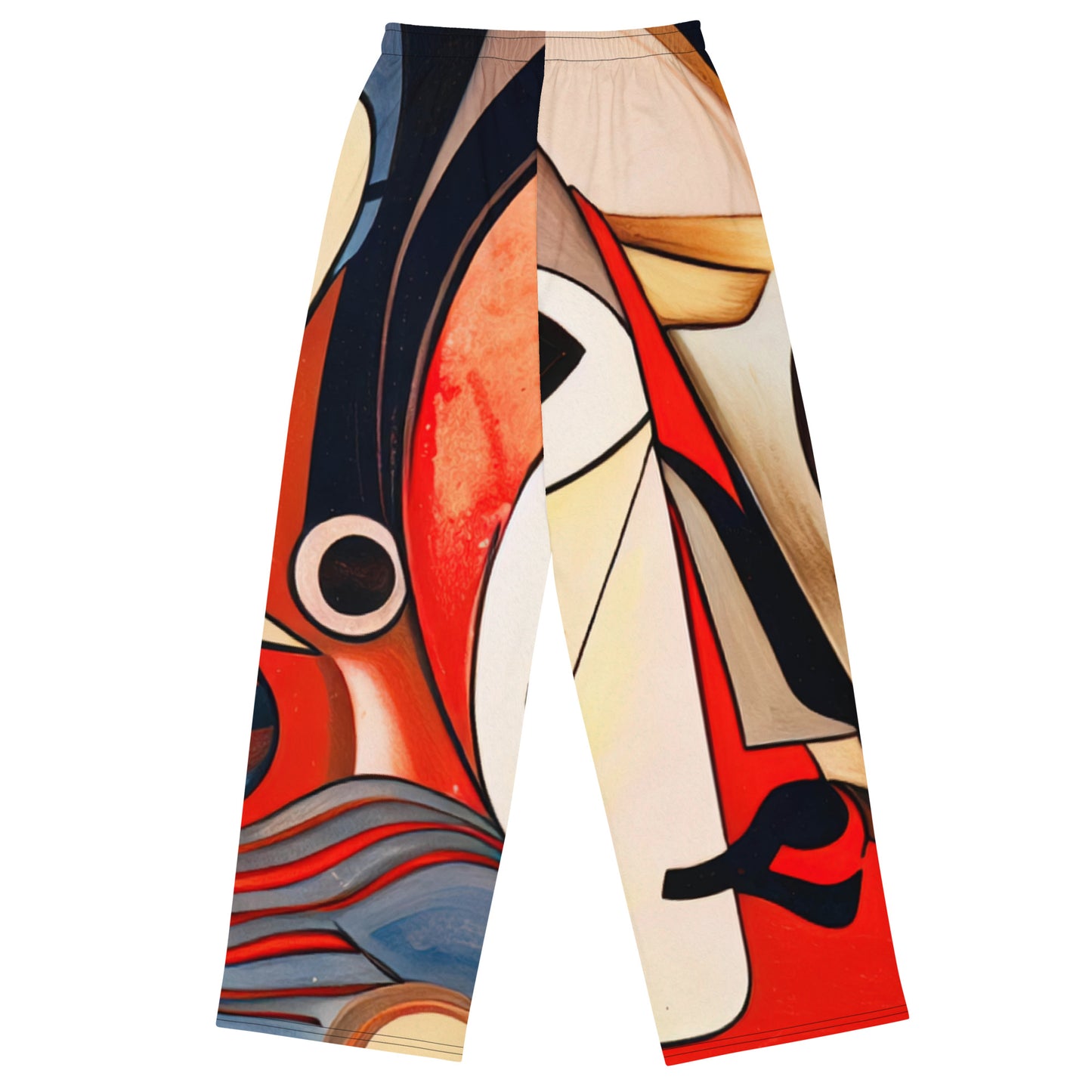 DMV 0214 Retro Art All-over print unisex wide-leg pants