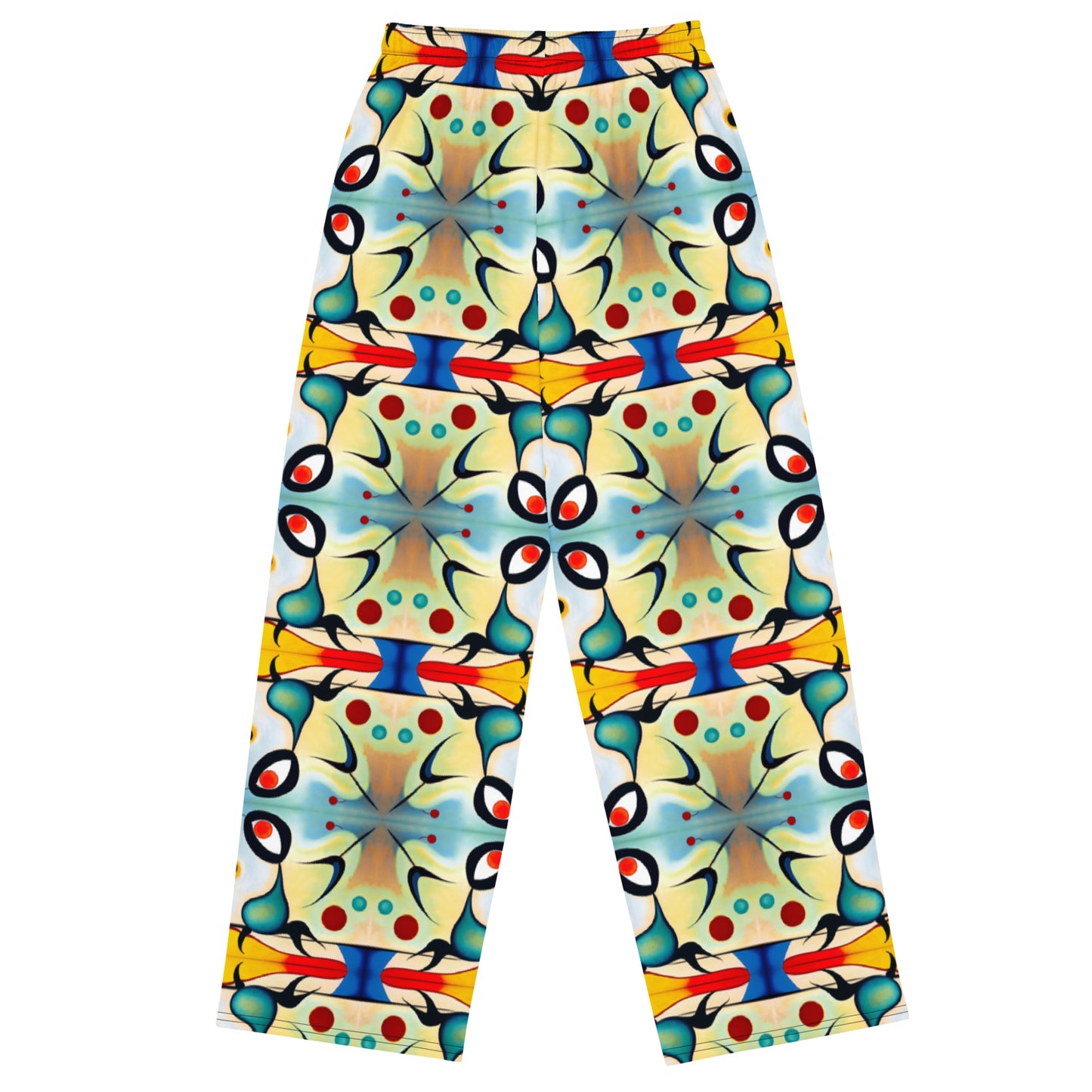 DMV 0102 Vintage Artsy All-over print unisex wide-leg pants