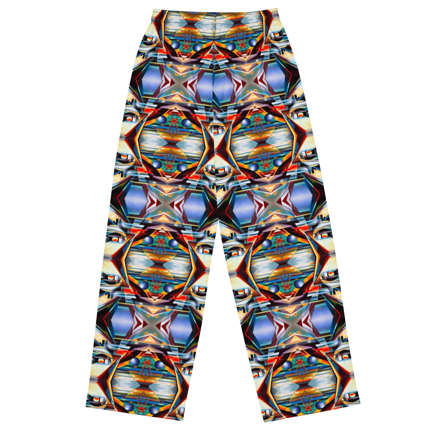 DMV 0221 Conceptual Artsy All-over print unisex wide-leg pants