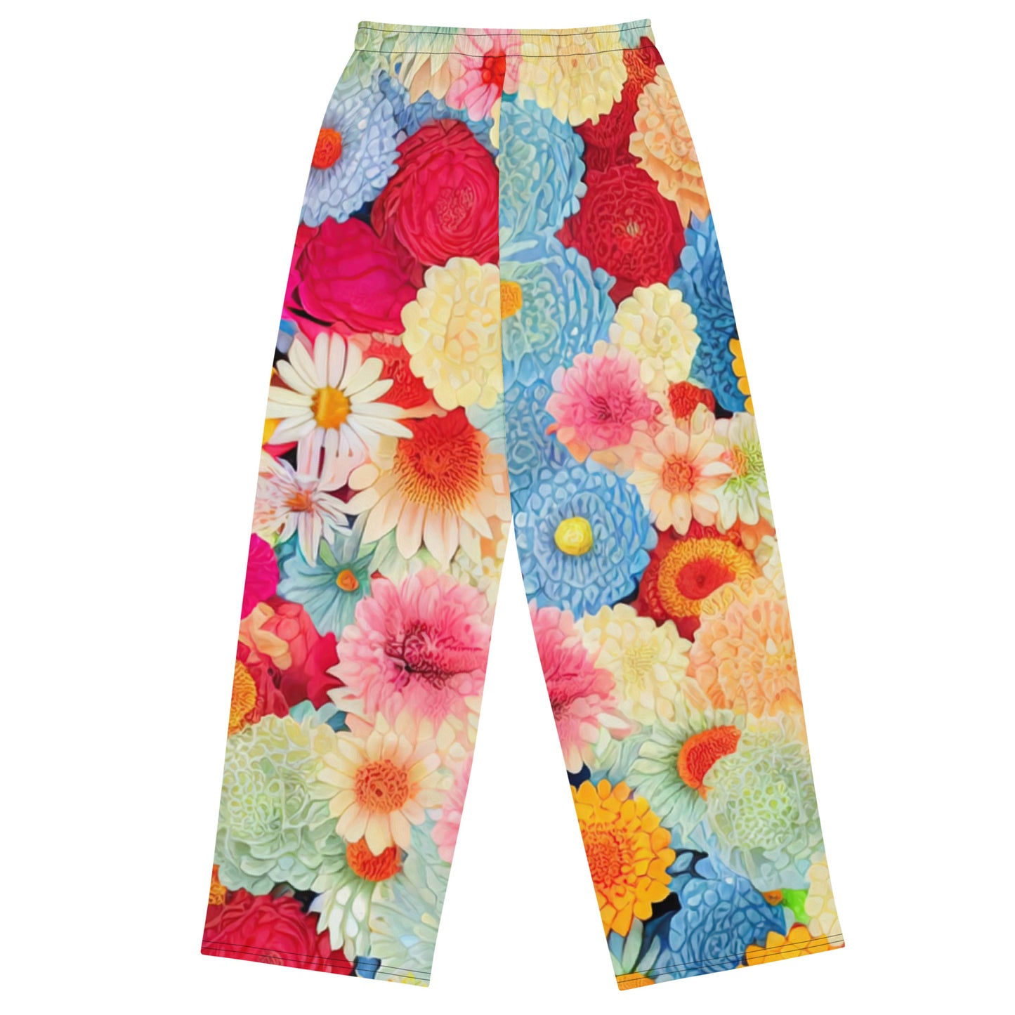 DMV 0106 Floral All-over print unisex wide-leg pants