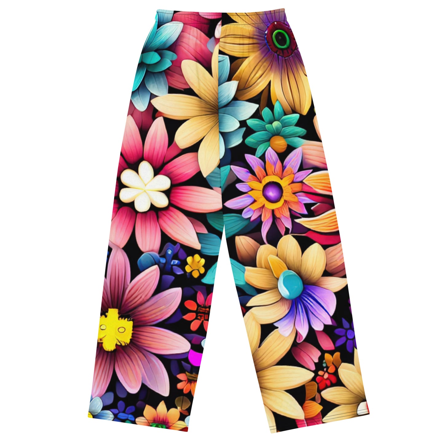 DMV 0265 Floral All-over print unisex wide-leg pants