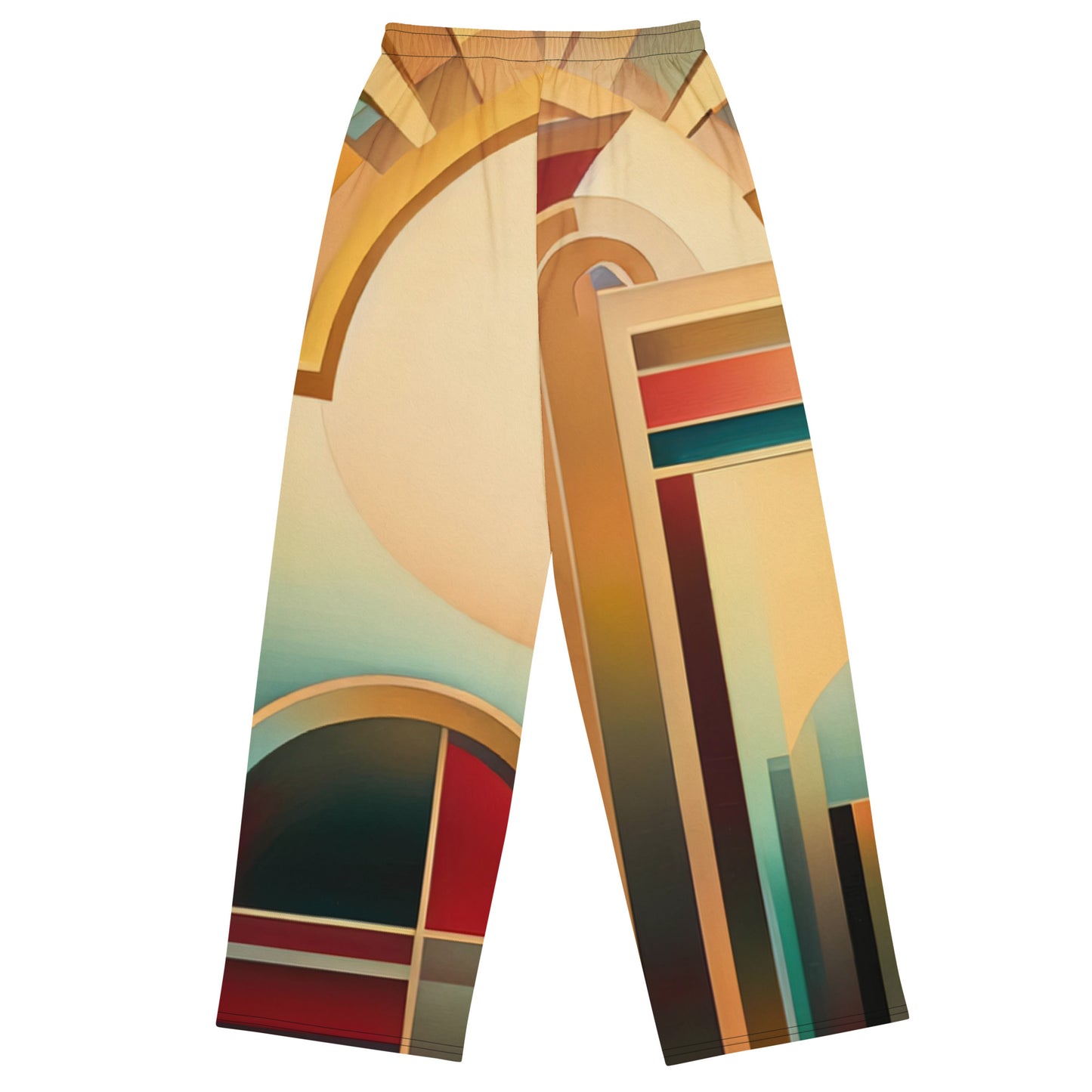 DMV 0165 Retro Art All-over print unisex wide-leg pants